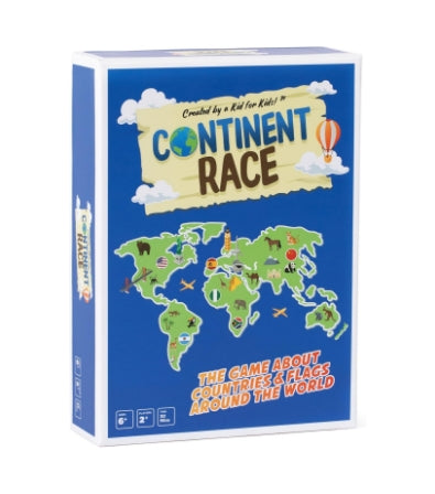 Continent Race Geography Board Game